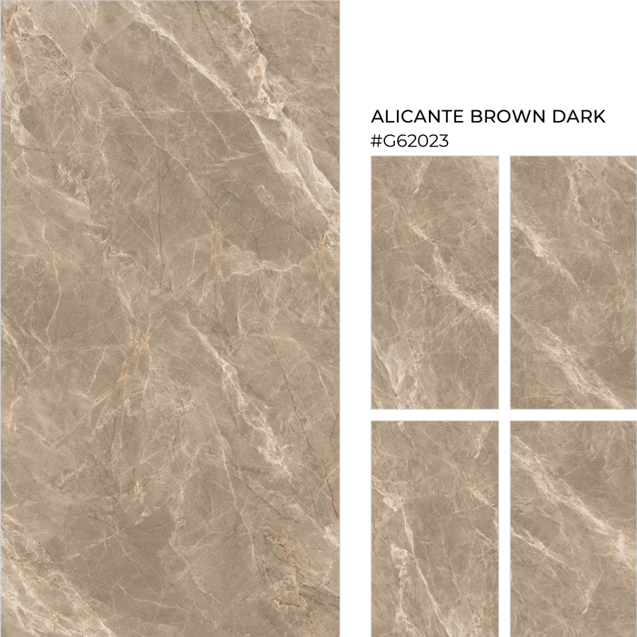 GẠCH ẤN ĐỘ 600X1200 ALICANTE BROWN DARK - G62023