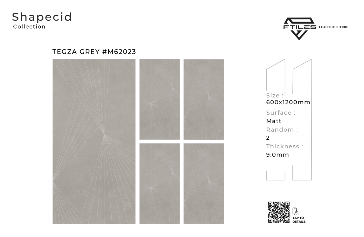 FTILES 600X1200 TEGZA GREY M62023