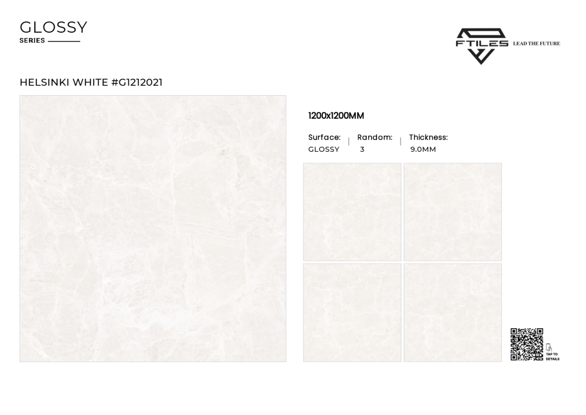 FTILES 1200X1200 HELSINKI WHITE G1212021